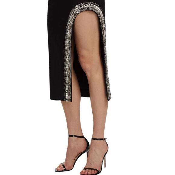 Cinq a Sept Sammy Strapless Rhinestone Midi Dress Size 12 - Picture 5 of 12